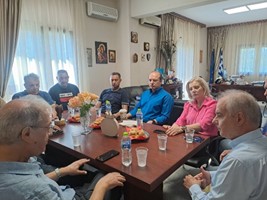 Στον Δήμο Τεμπών μέλη της διοίκησης του ΟΔΥΘ 